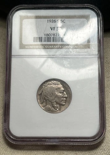 1926-S Buffalo Nickel NGC VF-30