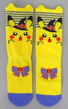 Pokemon Pikachu Halloween Socks Kids 16 20cm Trick Or Treat Cotton Blend