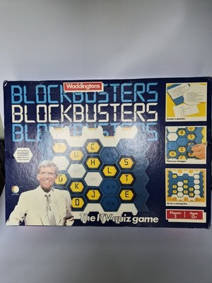 Vintage Blockbusters Brettspiel Quiz 1986 Waddingtons Retro Set
