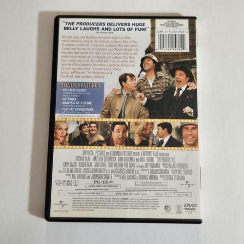 The Producers DVD Set 1968 2005 Gene Wilder Zero Mostel Matthew Broderick Lane - Picture 7 of 10