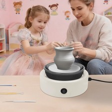 Mini Pottery Wheel Machine Adjustable Speed Pottery Machine for Beginners Adult