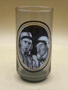 Abbott & Costello Actor Glass Cup Tumbler 1979 Arby's Collector Series