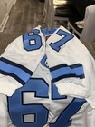 Game Used White Nike North Carolina Tar Heels Football Jersey #67 Size 48 Large — photo 7