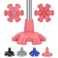 supregear Cane Tip - Self Standing 6 Prong Support Rubber Base for Walking St...