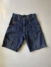 Vintage Joe Boxer Denim Shorts Boys 8 Hip Hop Embroidered Loose