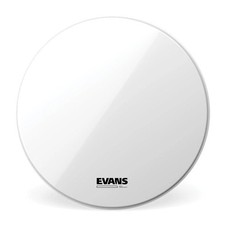 Evans 22" EQ3 Resonant White Bass Drum Head, No Port