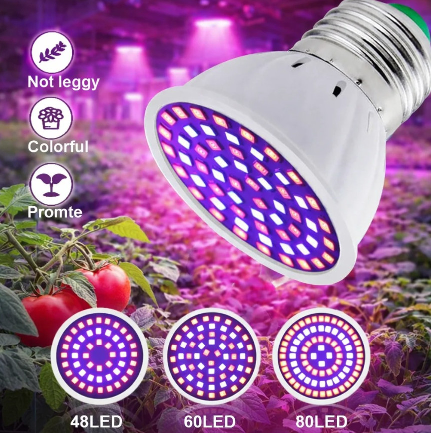 Bulb 60led Full Spectrum 220v Plant Lamp - New