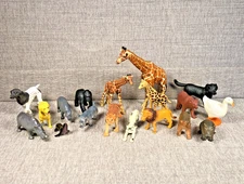 Zoo Safari, Wildlife & Domestic Animal Collection Lot-18 Hand-painted Figurines