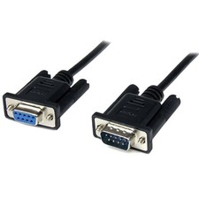StarTech.com 1m Black DB9 RS232 Serial Null Modem Cable F/M - DB9 Male to Fem...