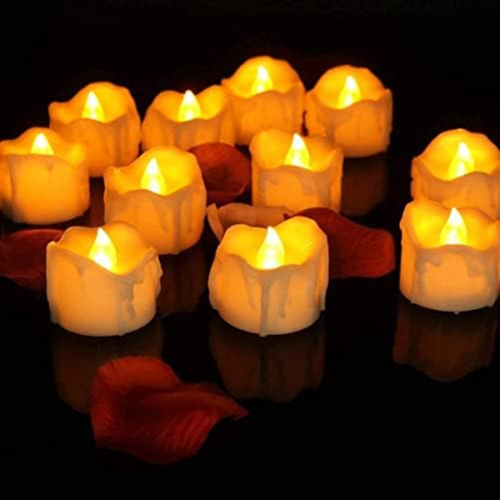 Candele Coniche Senza Fiamma KunSwenn - 2 Pezzi Con Candelieri Scheletro E Telecomando - Effetto Fiamma 3D - 3
