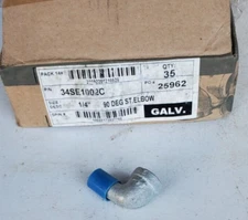 1/4" NPT Thread 90 Degree Elbow 150# Malleable Iron Galvanized Pipe Fitting