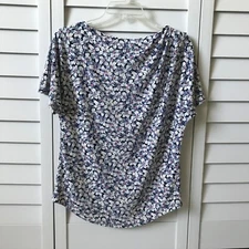 Lauren Ralph Lauren Floral Stretch Jersey Top Blouse T-Shirt NWT Size XS