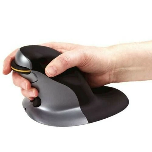 Fellowes Penguin Large Ambidextrous Laser Wireless Vertical Mouse RF Wireless - Image 2 of 4