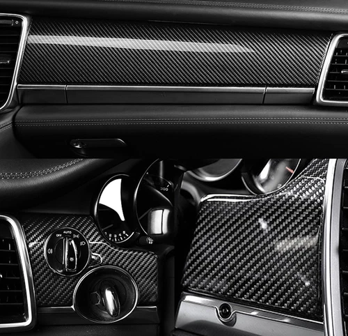 14* Carbon Fiber Interior Full Set Cover Trim For Porsche Panamera 970 2010-2016 - Bild 8 von 12