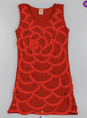 Mia Belle Girls Red Swirls Rhinestones Dress Size 12 NWT Holiday Christmas  *NEW* | eBay