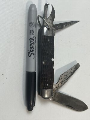 まつみ（22）　裁断済み Vintage Case XX 6229 1/2 Tadpole Folding Knife Red Bone | eBay