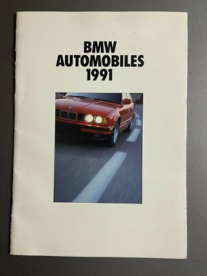1991 BMW Full Line Showroom Advertising Sales Folder / Brochure - RARE!! Awesome