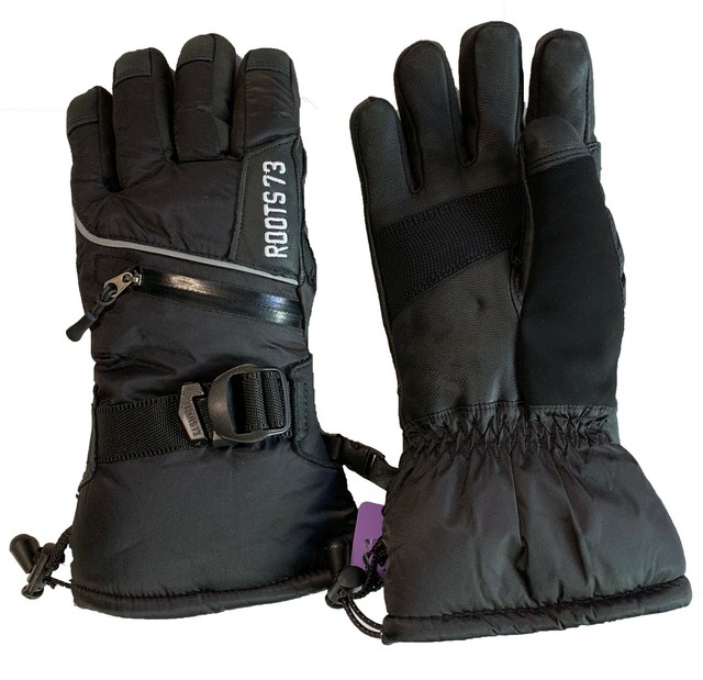 Roots 73 Men's Artic Ski Gloves Thermolite Size Medium Black for sale