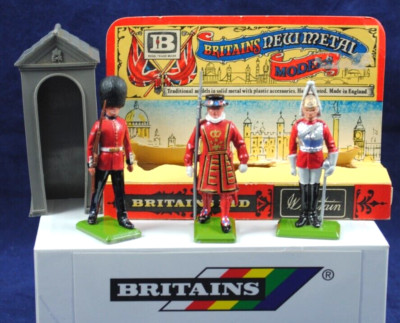 1:32 BRITAINS 7223 handbemalt LIFEGUARD BEEFEATER SCOTS GUARD + 299 SENTRY BOX