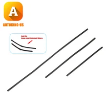 3Pcs Wiper Blade Rubber Inserts Front & Rear Fit for Honda CR-V 2017-2022