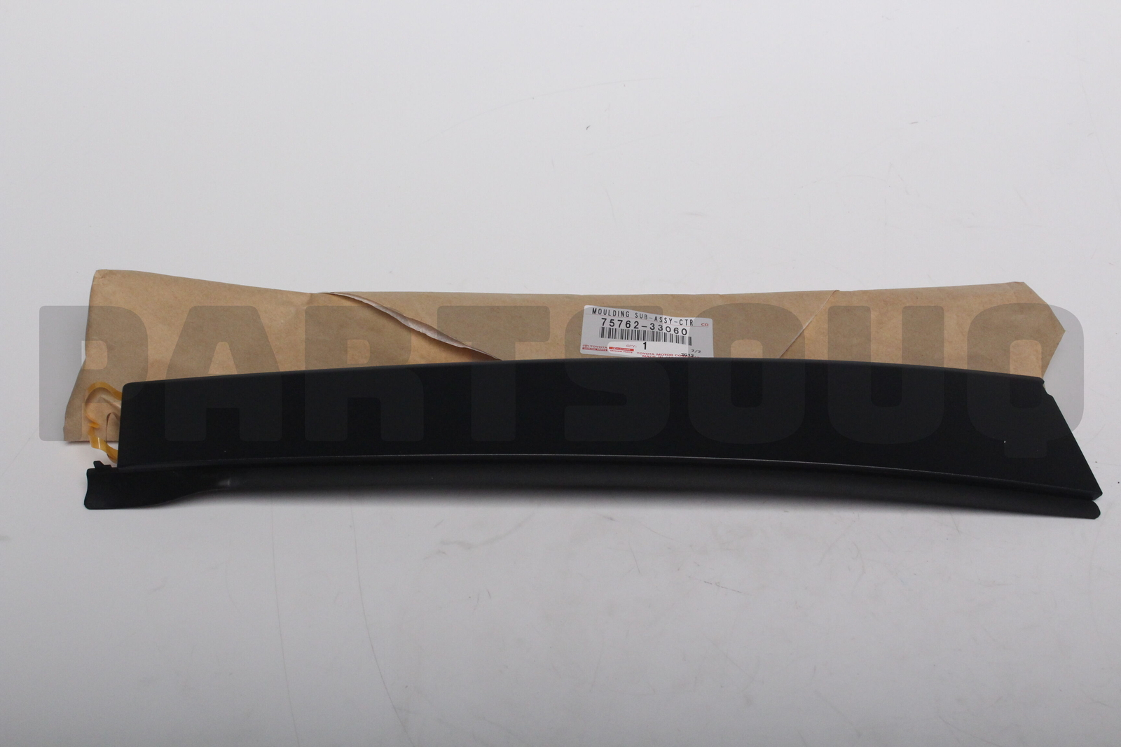 7576233060 Genuine Toyota MOULDING, REAR DOOR WINDOW FRAME, FRONT  