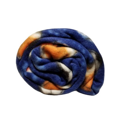 Mainstays Fleece Throw 50'' x 60'' BLUE SPORTS BALL Lightweight Blanket STADIUM