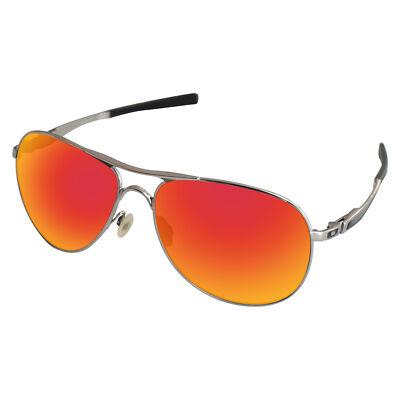 Fire Red Mirror Polarize Replacement Lenses For-Oakley Plaintiff OO4057