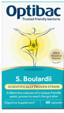 Image of Optibac Probiotics Saccharomyces Boulardii Digestive Supplement - 80 Capsules