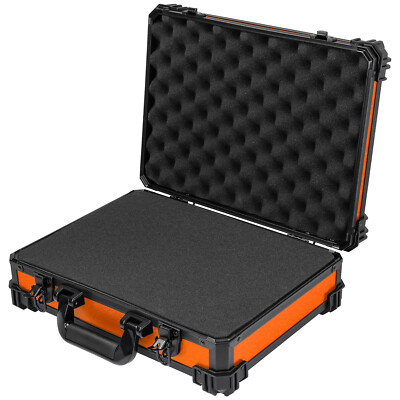 HMF Universalkoffer mit Rasterschaumstoff, Transportkoffer 39 x 29 x 12 cm