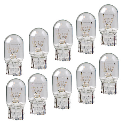 10 Stück 12V 21W W21W T20 Glühlampe Glühbirne Glassockellampe   W3x16d   T45w