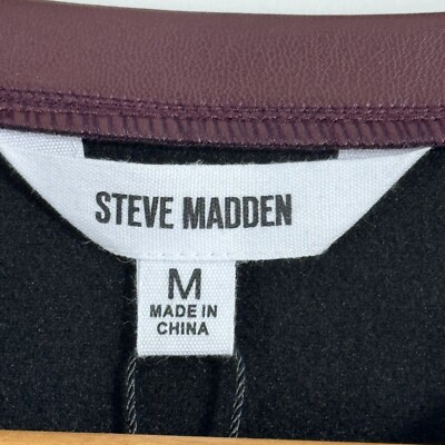 Steve Madden Women's Size Medium Cordovan Rochester Faux Leather Mini Dress  NWT | eBay