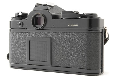 Near Mint w Strap] Nikon FE Black SLR 35mm Film Camera Body From