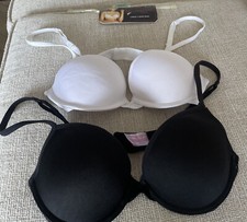 NO BOUNDARIES 2 Pack T-Shirt Bra White And Black New