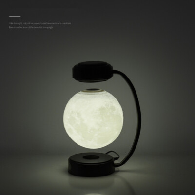 Moon Night Light Wireless Magnetic Levitating Rotating Floating Ball Lamp For Sc