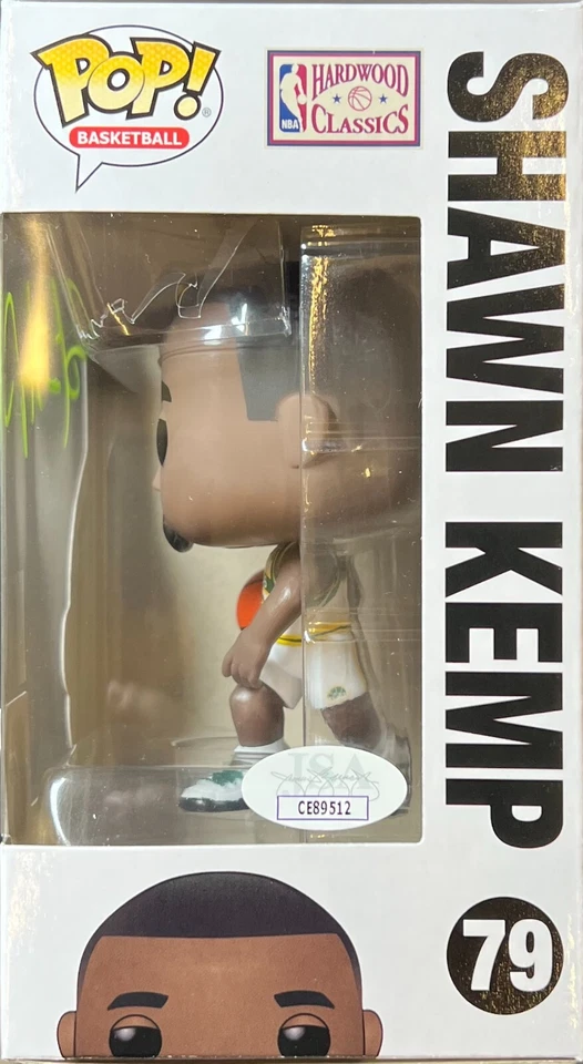 Shawn Kemp autographed signed Funko Pop #79 NBA Seattle SuperSonics JSA - Image 2 of 3