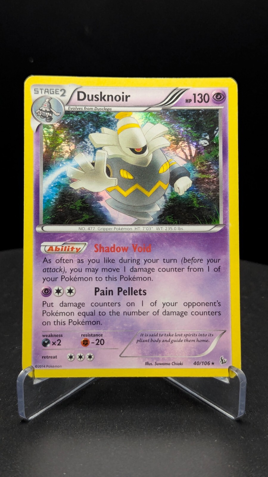 Dusknoir 40/106 XY Flashfire Holo Pokemon LP 2014