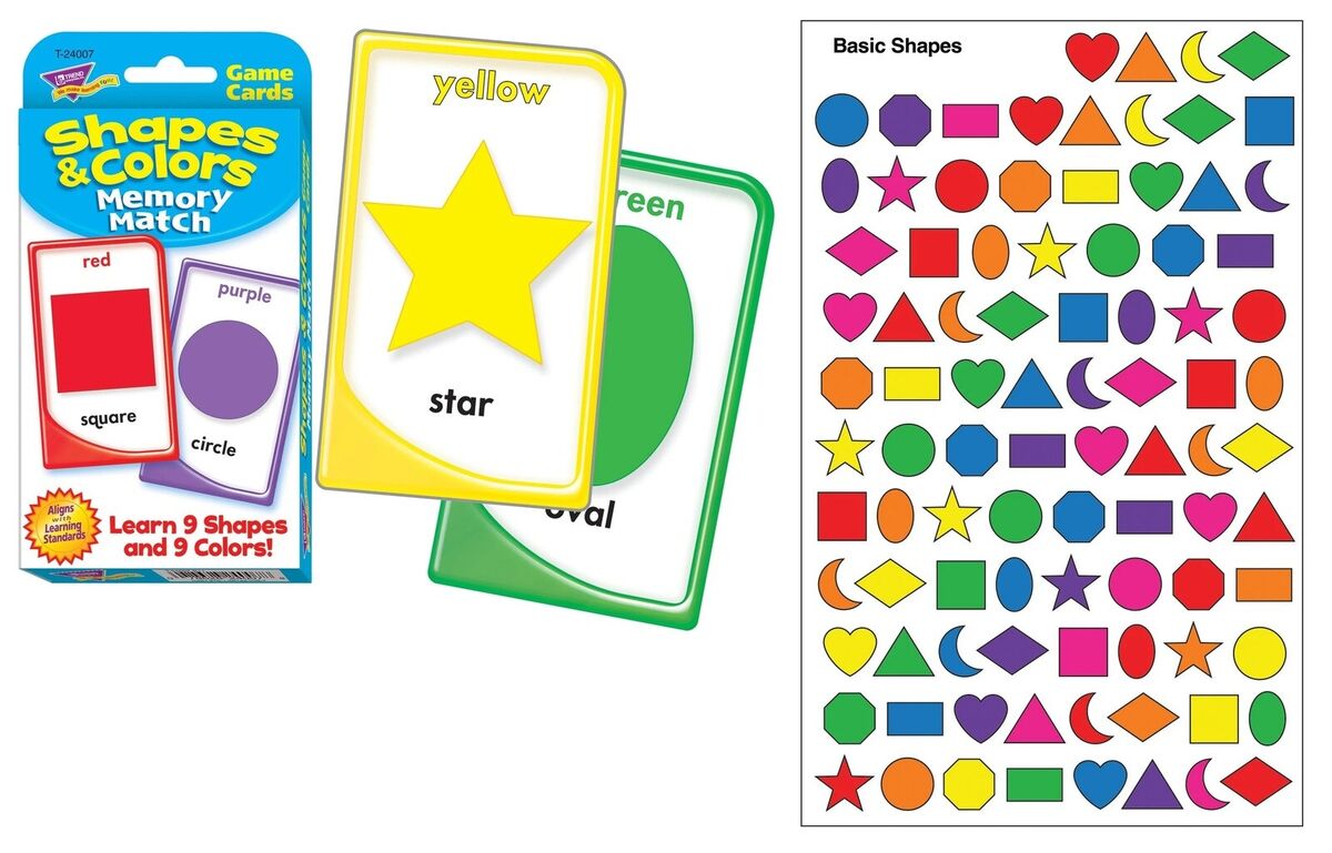 Memory games, Printable flash cards, Color activities