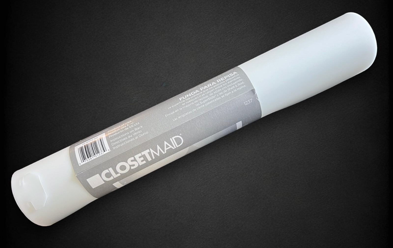 CLOSETMAID Shelf Liner 16" 40.64 CM White Vinyl For Wire Shelving NEW