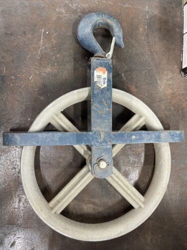 Bon Tool Scaffolding Parts 12" Gin Wheel for Hoisting Heavy Duty Aluminum Steel