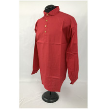 Red Shirt - 4 Button Closure - Reenactment, Civil War, Rendezvous - Size XXXL