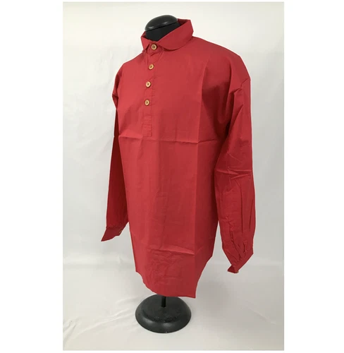 Red Shirt - 4 Button Closure - Reenactment, Civil War, Rendezvous - Size XXXL