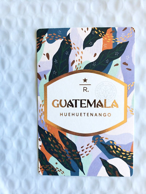 2020 Starbucks Reserve - Nice Coffee Taster Card - Guatemala HueHuetenango