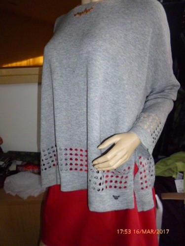 ORFEO-PARIS ETE 2017 : pull coupe loose modèle EFFECT neuf et étiqueté prix 55€ - Picture 2 of 9