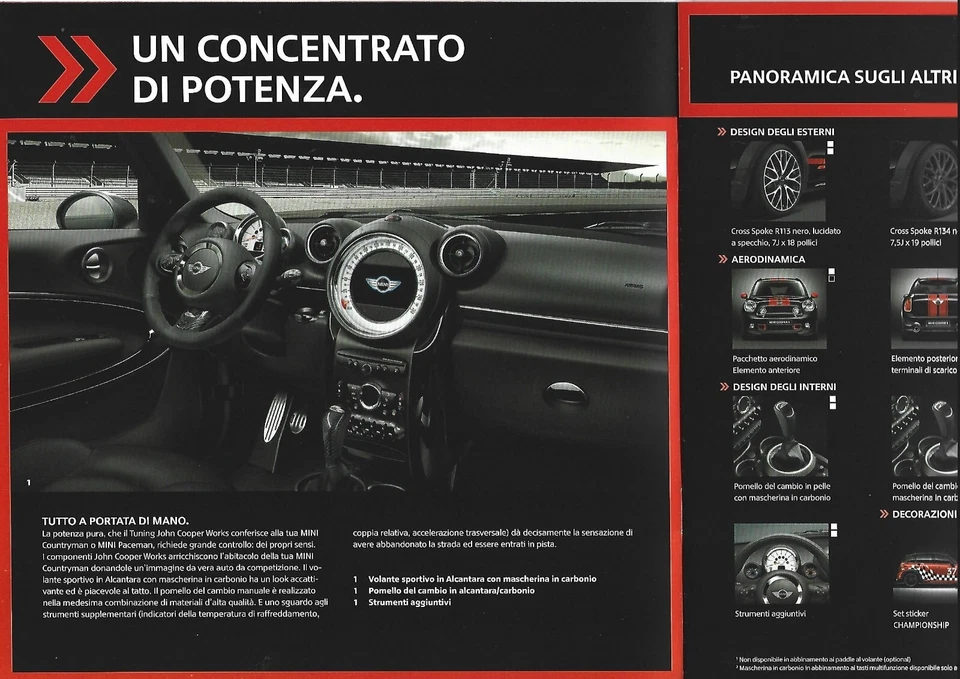 BROCHURE MINI - Mini, Mini Countryman, Mini Paceman - accessori originali - 2013 - Immagine 3 di 4