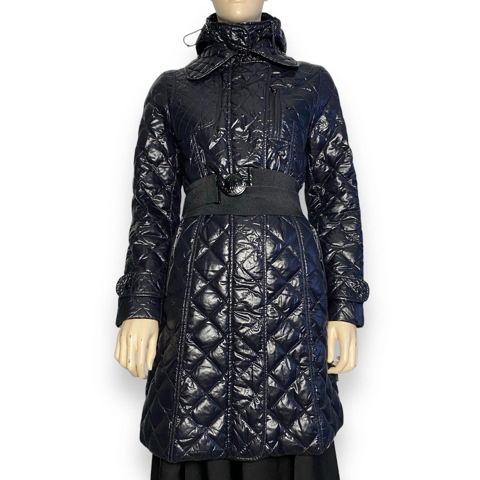 Moncler Montagris cappotto trapuntato donna piumino lana leggero taglia 1 XS S