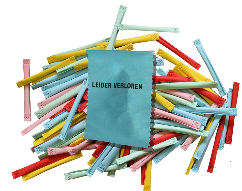 Tombolalose Tombola Lose 1000 Nieten , Bunte Sicherheitslose