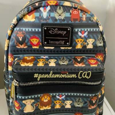 LOUNGEFLY Disney Lion King Mini Backpack NWT Loungefly Disney The Lion King Jungle Mini Backpack | Hot Topic main image 3