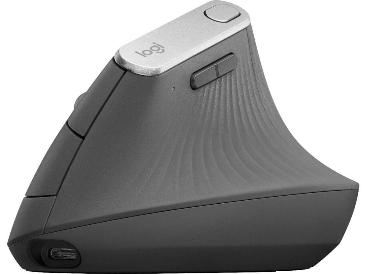 Logitech - MX Vertical Advanced Wireless Optical Mouse with