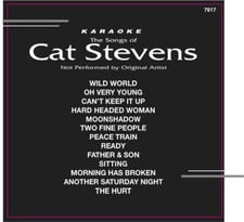 CAT STEVENS Karaoke CD G 13 TRACKS Backstage 7917 IN ORIGINALBlack Sleeve