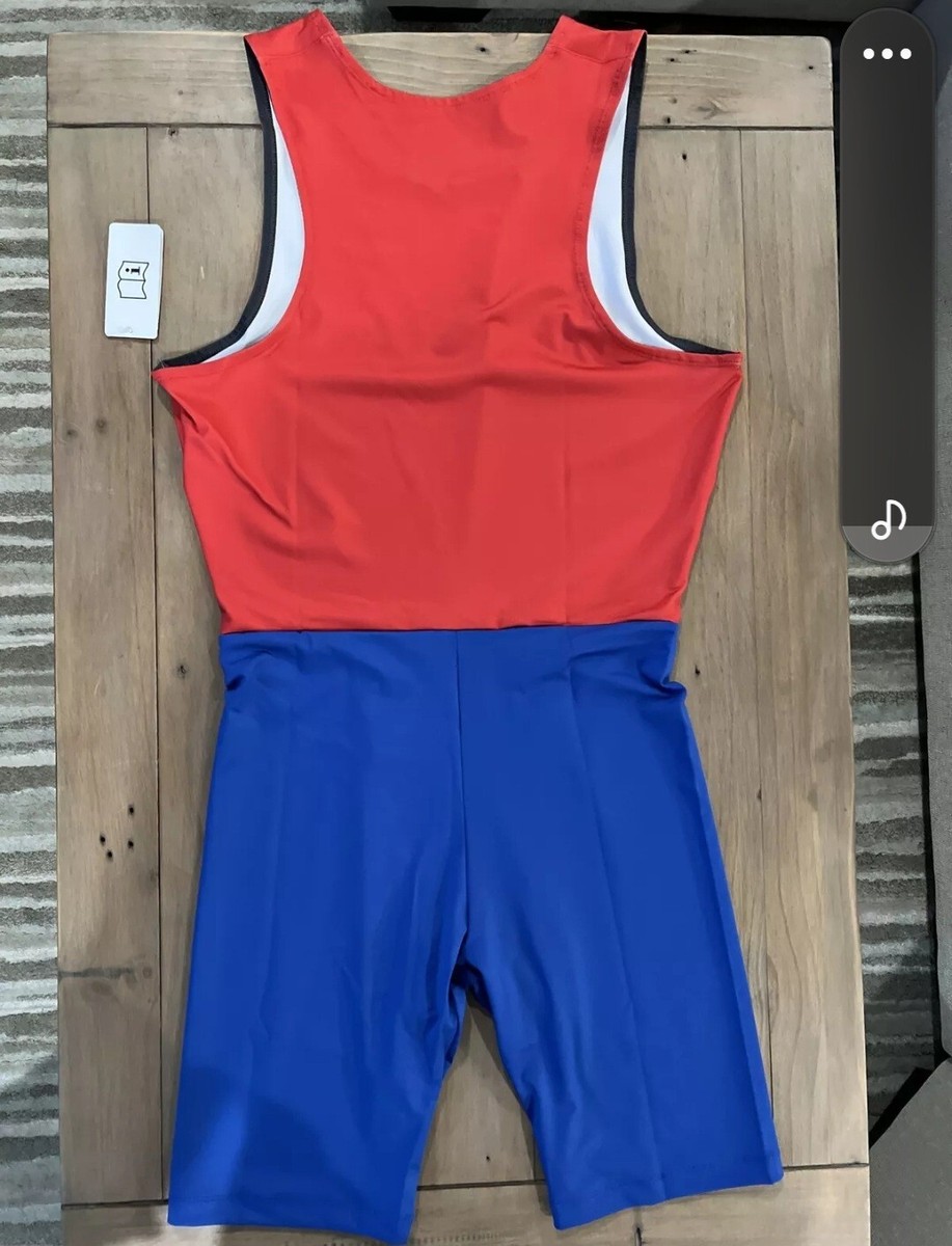 Nike NSU Digital Fast Speed Suit Men's Large Red Blue CV3079 Track